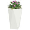 vidaXL Floreira 2 pcs Branco 40 x 40 x 75 cm A&ccedil;o