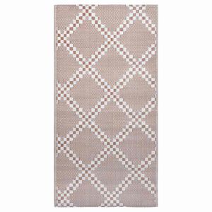vidaXL Tapete de exterior 120x180 cm ARAKIL PP castanho
