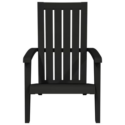 vidaXL Cadeira de jardim Adirondack polipropileno preto