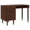 vidaXL Mesa BILBAO Caramelo escuro 114 x 53 x 75 cm