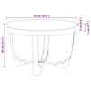 vidaXL Mesa de centro madeira reciclada maciça 60x40 cm