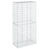 vidaXL Cesto gabi&atilde;o com cobertura 100x50x200 cm ferro galvanizado