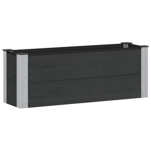 vidaXL Canteiro de jardim elevado Preto 100 x 30 x 36 cm
