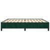 vidaXL Estrutura de cama sem colch&atilde;o 200x200 cm veludo verde-escuro