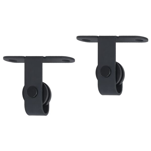 vidaXL Mini kit para arm&aacute;rio deslizante a&ccedil;o carbono 152 cm