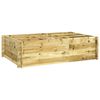 vidaXL Canteiro de jardim elevado 150x100x40 cm madeira impregnada
