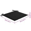 vidaXL Cadeiras de jardim c/ almofadões 4 pcs madeira de teca maciça