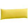 vidaXL Travesseiros de Sof&aacute; 2 pcs Amarelo Claro 120 x 40 cm tecido