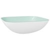 vidaXL Lavat&oacute;rio 42x42x14 cm vidro branco