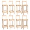 vidaXL 9 pcs conjunto de bar pinho maciço
