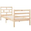 vidaXL Estrutura de cama pequena solteiro 75x190 cm madeira maciça