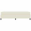 vidaXL Estrutura de cama com colch&atilde;o com colch&atilde;o Creme 100 x 200 cm