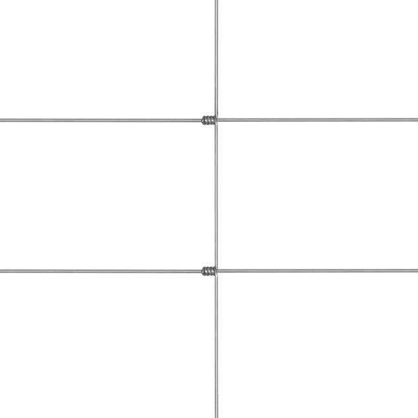 vidaXL Cerca de jardim 50x1,5 m a&ccedil;o galvanizado prateado