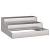 vidaXL Vaso de Jardim Prateado 90 x 90 x 35 cm A&ccedil;o inoxid&aacute;vel