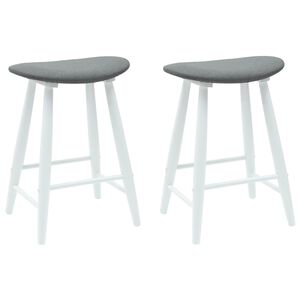 vidaXL Cadeiras de Jantar 2 pcs Branco 46 x 37 x 63 cm