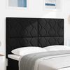 vidaXL Cabeceira com cabeceira Preto 160 cm Couro Sint&eacute;tico