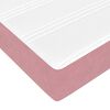 vidaXL Estrutura de cama otomana com colch&otilde;es 160x200 cm veludo rosa