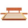vidaXL Estrutura da Cama Castanho 75 x 190 cm madeira