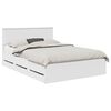 vidaXL Estrutura da Cama Branco 140 x 190 cm Madeira de Engenharia