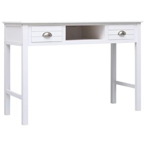 vidaXL Secret&aacute;ria 108x45x76 cm madeira de paulownia maci&ccedil;a branco