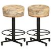 vidaXL Bancos de bar 2 pcs 52 cm madeira de mangueira maci&ccedil;a