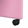 vidaXL Cadeiras de Jantar com Rodas 2 pcs Rosa 57 x 67 x 95 cm tecido