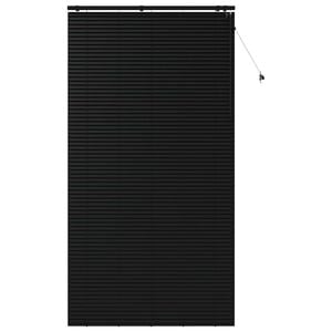 vidaXL Cortina Veneziana Preto 135 x 250 cm 35 mm