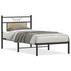 vidaXL Estrutura cama s/ colch&atilde;o derivados de madeira carvalho sonoma
