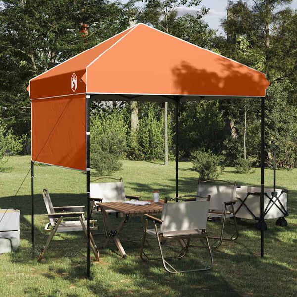 vidaXL Tenda de Toldo Manual Laranja 194 x 194 x 251 cm tecido