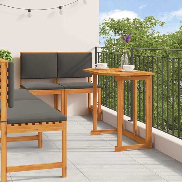 vidaXL Conjunto Bistro de Jardim 5 pcs Castanho