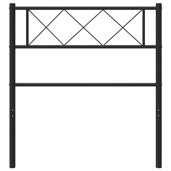 vidaXL Cabeceira de substitui&ccedil;&atilde;o 100 cm metal preto