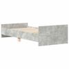 vidaXL Estrutura cama solteiro derivados de madeira cinzento cimento