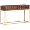 vidaXL Mesa de consola 122x36x75 cm em madeira maci&ccedil;a de manga