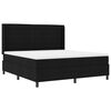 vidaXL Cama Box com colch&atilde;o com cabeceira Preto 180 x 200 cm tecido