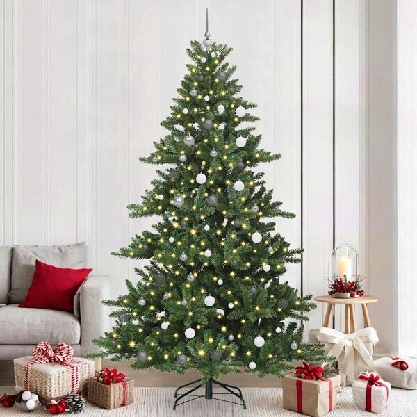 vidaXL &Aacute;rvore de Natal Articulada Artificial Verde 240 cm PVC