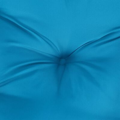 vidaXL Almofadão para sofá de paletes 70x40x12 cm tecido azul