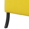 vidaXL Sof&aacute; de Encosto Alto 101cm Amarelo-claro tecido