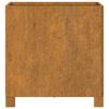 vidaXL Vaso/floreira com pernas 40x40x40 cm a&ccedil;o corten cor enferrujado