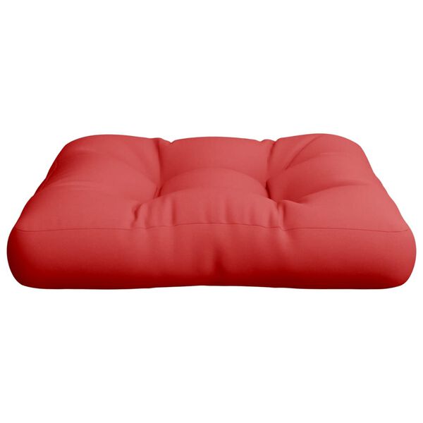 vidaXL Almofad&atilde;o para paletes 58x58x10 cm tecido vermelho