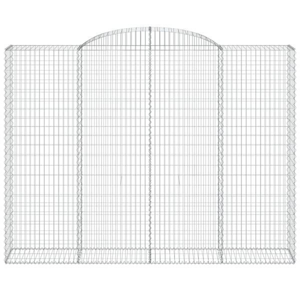 vidaXL Cestos gabi&atilde;o arqueados 5pcs 300x50x220/240cm ferro galvanizado