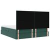vidaXL Cama com arruma&ccedil;&atilde;o e colch&atilde;o Verde Escuro 160 x 200 cm Veludo