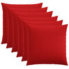 vidaXL Capa almofada 6 unid. HEERLEN Vermelho 55 x 55 cm Tecido