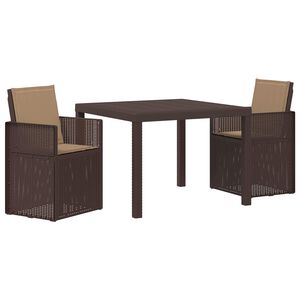 vidaXL Conjunto de Jantar para Jardim 3 unid. PP