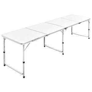 Mesa dobr&aacute;vel, para campismo, de altura ajust&aacute;vel, em aluminio