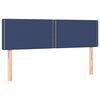 vidaXL Cama box spring c/ colch&atilde;o e LED 140x200 cm tecido azul