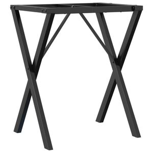 vidaXL Pernas para mesa de jantar estrutura em X a&ccedil;o