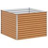 vidaXL Canteiro de jardim elevado Marrom Claro 98 x 100 x 68 cm