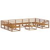 vidaXL Conjunto de Sof&aacute;s para Exterior 10 pcs Natural