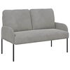 vidaXL Sof&aacute;s com almofada 110cm Cinzento-claro Contraplacado