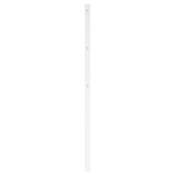 vidaXL Cabeceira de substitui&ccedil;&atilde;o 120 cm metal branco